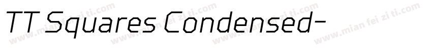 TT Squares Condensed字体转换